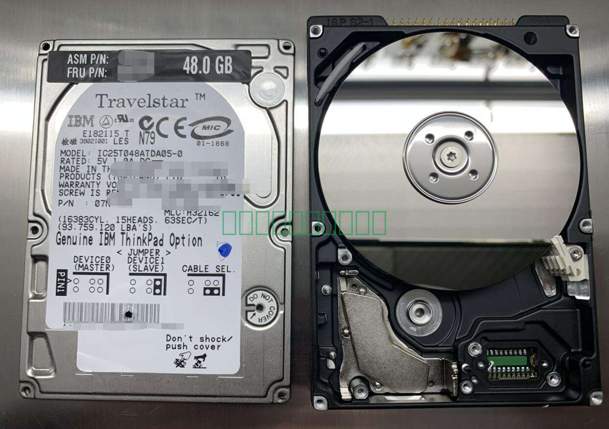 ic25t048atda05ibm48g硬盘恢复成功